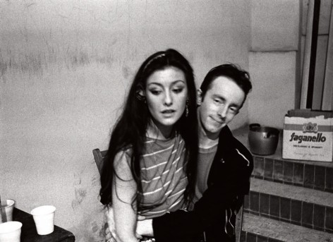 Topper and fan backstage, The Clash, Milan, 1981, Archival Pigment Print