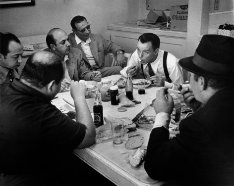 Frank Sinatra (at Lunch), in His Dressing Room, During the Filming of Guys and Dolls, 1955, Silver Gelatin Photograph