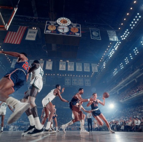 Bill Russell, Wilt Chamberlain &amp;amp; Billy Cunningham, 1967, 30 x 30 inches, Archival Pigment Print, Edition of&nbsp;15
