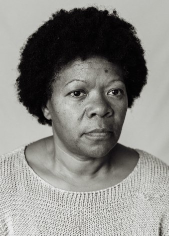 Portraits of Ana Maria Jeremias taken throughout the duration of this project-over four months - inspired by her portrait at age nine on the document from her arrival in Portugal. Lisbon, Portugal, 2024