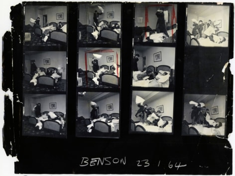 Harry Benson Beatles Pillow Fight, Paris (Contact Sheet), 1963&nbsp;&nbsp;&nbsp;&nbsp;