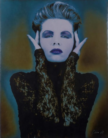 Eva II, 1988, Unique Vintage Hand Colored Silver Gelatin Photograph