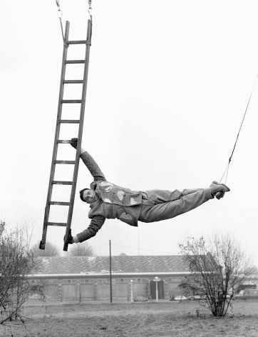 Untitled (Man With Ladder), Paris, 1992, Archival Pigment Print