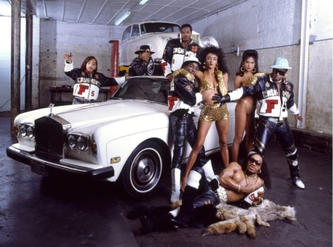 Grand Master Flash &amp;amp; The Furious Five, NYC, (with models), 1988, Archival Pigment Print