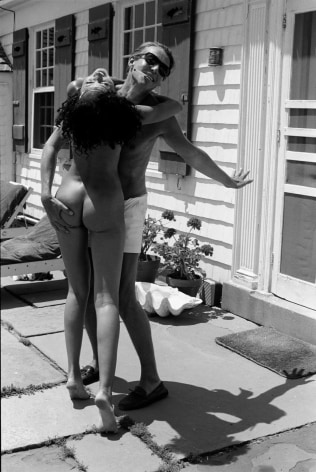 Halston with Pat Cleveland at Warhol&#039;s Montauk Compound, 1981, Silver Gelatin Photograph