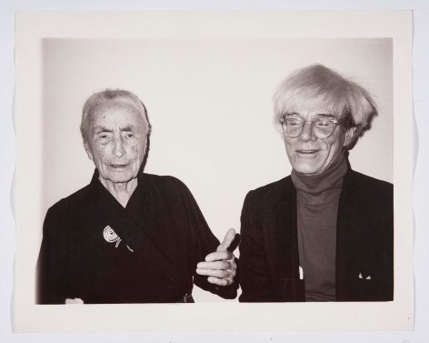 Andy with Georgia O&#039;Keefe, 1983, Silver Gelatin Photograph