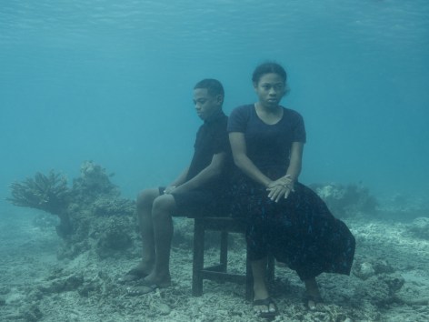 Serafina and Keanan on Chair, Fiji, 2023, Archival Pigment Print