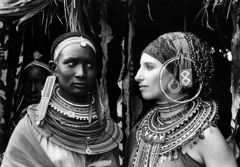 Barbra Streisand in Kenya, c. 1970, Silver Gelatin Photograph