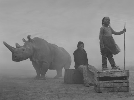 Zainab with mother Miriam and Najin, Kenya, 2020, Archival Pigment Print