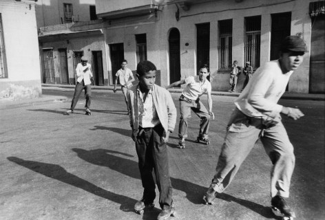 Cuba, Men on Skates, January, 1963