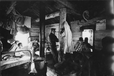 Interior Cabin,&nbsp;Pine Ridge Reservation, South Dakota,&nbsp;1963, Silver Gelatin Photograph