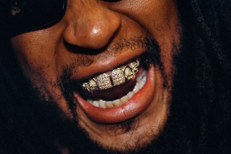 Rapper and producer Lil Jon, 33, sporting a diamond and platinum grill that reportedly cost $50,000, at the 2004 Soul Train Awards, Los Angeles.&nbsp;