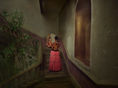 Reflection with Braid, 2024, Archival Pigment Print
