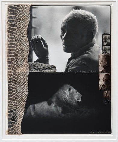 Peter Beard Kamante and Lion, 2002