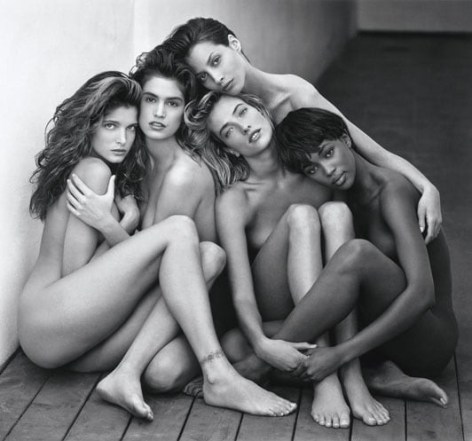 Herb Ritts Stephanie, Cindy, Christy, Tatjana, Naomi, Hollywood, 1989