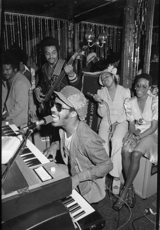 Stevie Wonder, Birthday Party, Speakeasy Nightclub, Los Angeles, May 13, 1974, Silver Gelatin Photograph