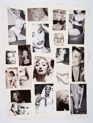 Joan Crawford, 1998, Silver Gelatin Photograph Collage on hand-made Rag Paper
