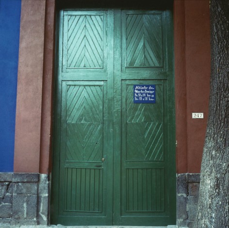 Frida&rsquo;s Blue House, Front Door, 1987, Archival Pigment Print