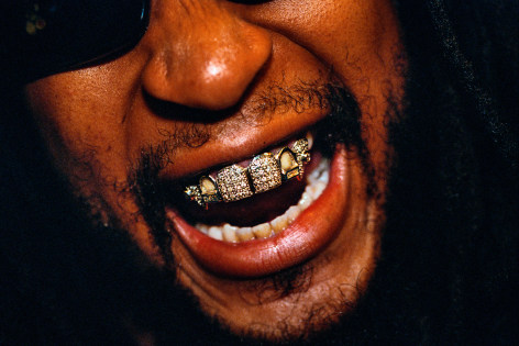 Rapper and producer Lil Jon, 33, sporting a diamond and platinum grill that reportedly cost $50,000, at the 2004 Soul Train Awards, Los Angeles, Archival Pigment Print