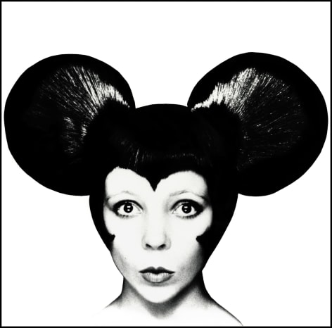 Penelope Tree as Mickey Mouse, 1970, Platinum Print, Ed. of 10 with 2APs