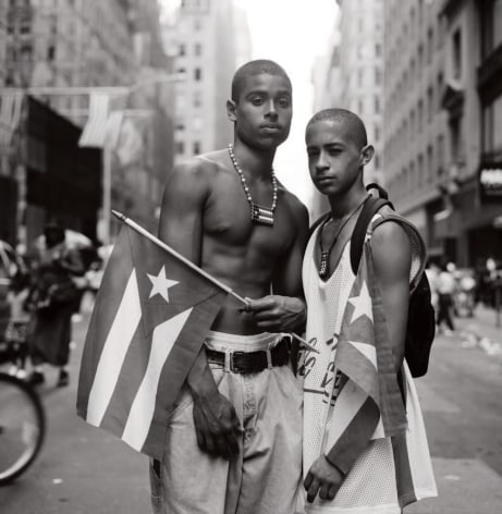 Brothers Danny and Carlos, Puerto Rican Day Parade, New York City, 1995, Archival Pigment Print