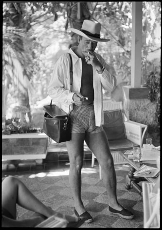 John Wayne (In Shorts Smoking), Acapulco, 1959, Silver Gelatin Photograph