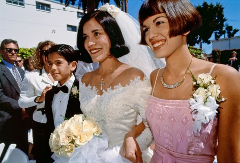 Nick, 12, and sister Mijanou, 18, give away their mother in her second marriage, La Jolla, Archival Pigment Print