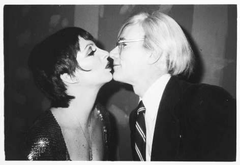 Andy Kissing Liza, 1978, Silver Gelatin Photograph