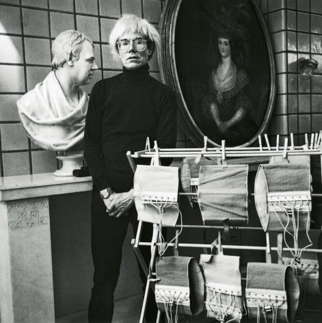 Jonathan Becker Andy Warhol and his Corsets at the Fourth Factory, New York, 1986