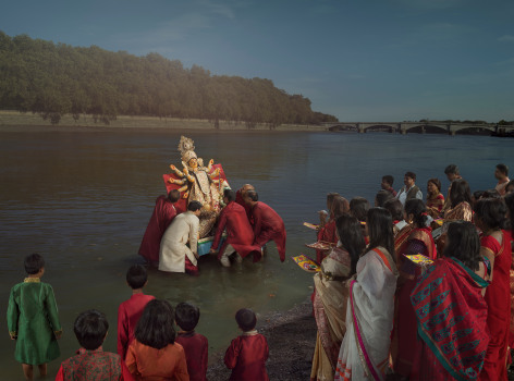 Durga Idol Immersion, 2018, C-Print