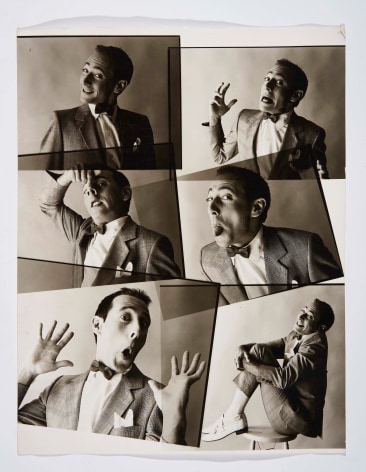 Pee Wee Herman, 1987, Silver Gelatin Photograph Collage