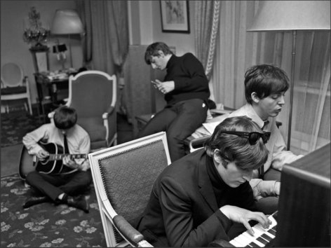 The Beatles Composing, George V Hotel, Paris, 1964
