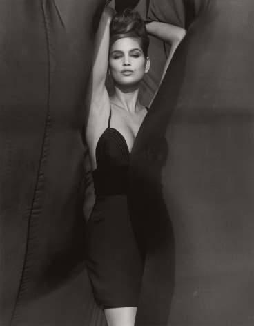 Cindy Crawford - Versace, El Mirage (k), 1990, 14 x 11 Inches, Silver Gelatin Photograph, Edition of 2