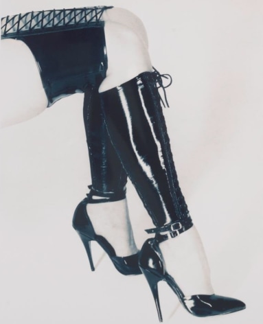 Fetisch Beine I, (Fetish Legs One), 1995, Vintage Blue Toned Silver Gelatin Photograph, Ed. of 30