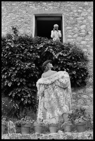 Jerry Hall and Lartigue, French Vogue, Nice, France, 1983, Silver Gelatin Photograph, Ed. of 20