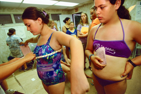 Danielle, 13, and Michelle, 13, Catskills, New York, 2001, Archival Pigment Print
