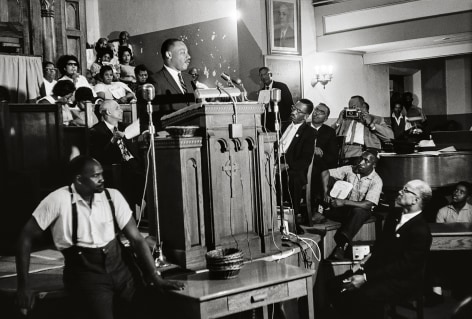 Martin Luther King Jr. Speaks in Birmingham, 1963, Silver Gelatin Photograph