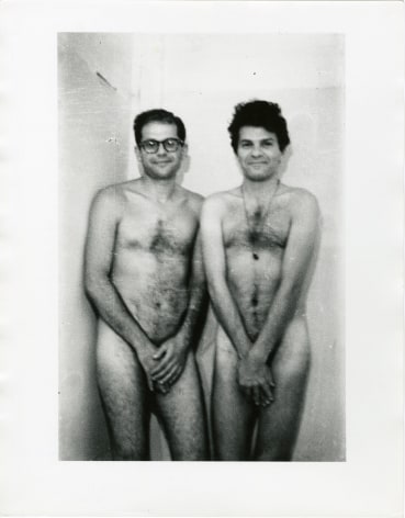 A modest portrait, Allen Ginsberg left and Gregory Corso right, Tangier, 1961, Silver Gelatin Photograph
