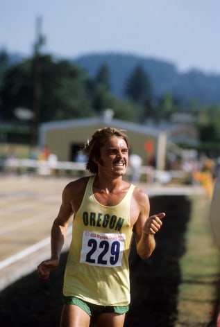 &nbsp;Steve Prefontaine (229) US Olympic Trials, 5000 Meter race,&nbsp;Hayward Field, Eugene, Oregon, 1972, Color Photograph