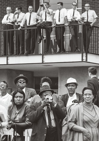 Watching Selma March, 1965, Silver Gelatin Photograph
