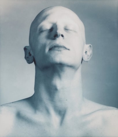 Bald Portrait, 1992, Vintage Blue Toned Silver Gelatin Photograph, Ed. of 30