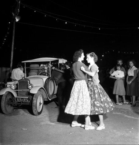 Ladies dancing at a ball in S&egrave;te, France, 1953, Silver Gelatin Photograph