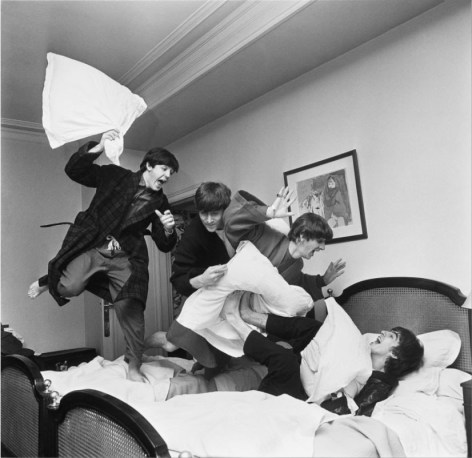 Harry Benson, Beatles Pillow Fight, Paris, 1964