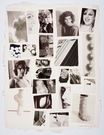 Matt Dillon, 1998, Silver Gelatin Photograph Collage on handmade rag paper