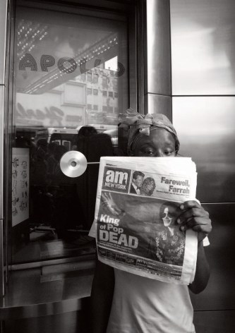 Outside the Apollo after Michael Jackson died, Harlem, NY, 2009, Archival Pigment Print