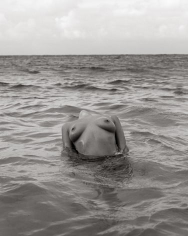 Floating Torso, Saint Barthelemy, 1987, 50 x 40 inches, Silver Gelatin Photograph, Edition fo 7