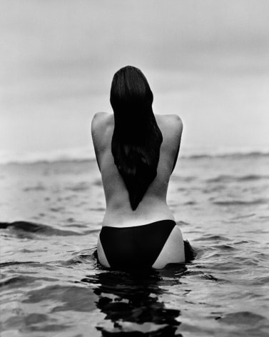 Woman in Sea, Hawaii, 1988, 24 x 20 Inches, Silver Gelatin Photograph, Edition of 25
