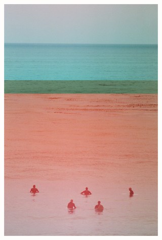 Zeroes Lineup in Vertical Layers of Color, 2020, Archival Pigment Print