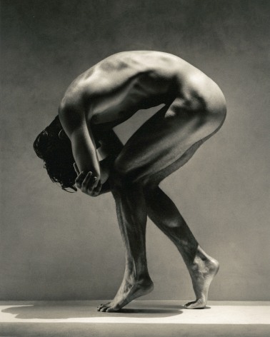Greg Gorman  Tony Ward (Bent Over), Los Angeles, 1988  Archival Pigment Print    Combined Ed. of 25:  22 x 17 inches  24 x 20 inches    Combined Ed. of 10:  40 x 30 inches  50 x 40 inches