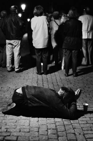 Prague Beggar, 2001, Silver Gelatin Photograph